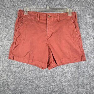 American Eagle Flex Shorts Flat Front Pockets Orange Men's Size 32 Casual Preppy